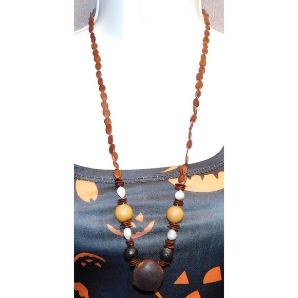 Handmade Nature Inspired Assorted Seed Necklace - Picture 1 of 4